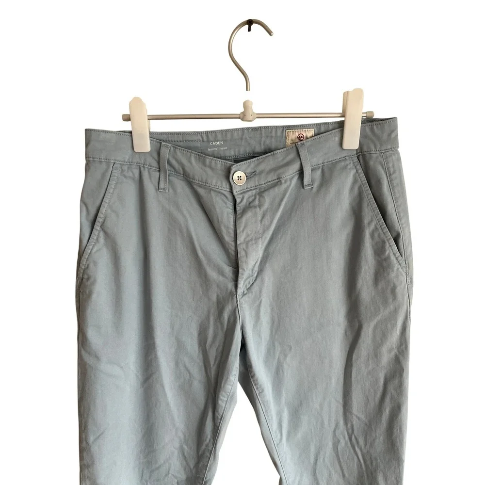 AG‎ Adriano Goldschmied Caden Tailored Trouser Light Blue Chino Mens 30 Prep